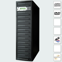 CopyBox 11 DVD Duplicator Advanced LightScribe - productie machine branden grote aantallen recordable cd dvd disks zonder computer connectie